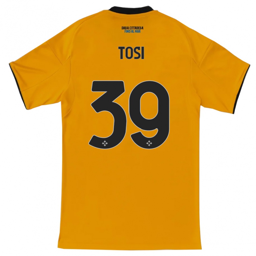 נשים כדורגל לורנזו טוסי #39 כתום כחול הרחק ג'רזי 2025/26