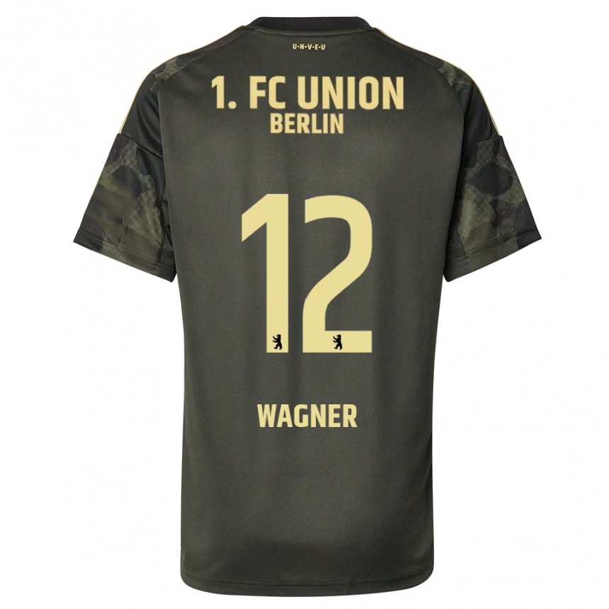 נשים כדורגל Melanie Wagner #12 ירוק כהה שחור הרחק ג'רזי 2025/26