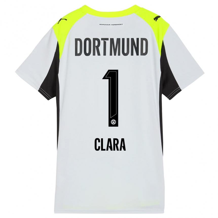 נשים כדורגל קלרה וולטרינג #1 צהוב פלואורסצנטי הרחק ג'רזי 2025/26