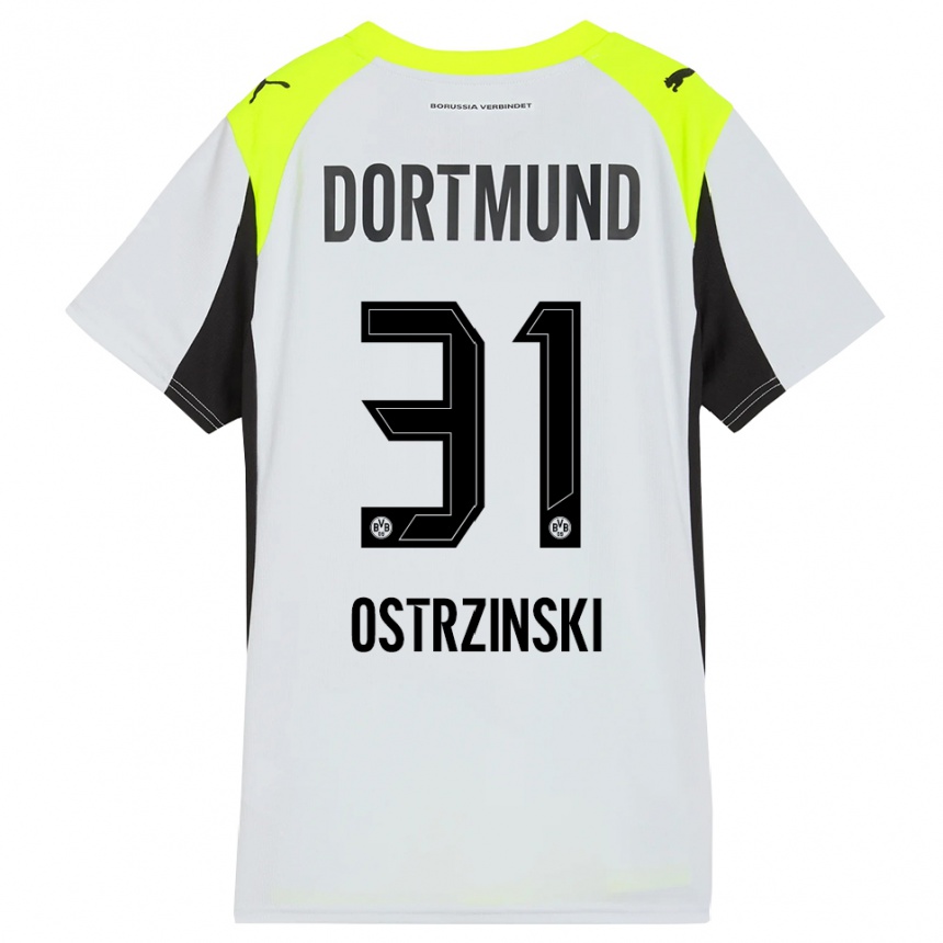 נשים כדורגל סילאס אוסטרינסקי #31 צהוב פלואורסצנטי הרחק ג'רזי 2025/26