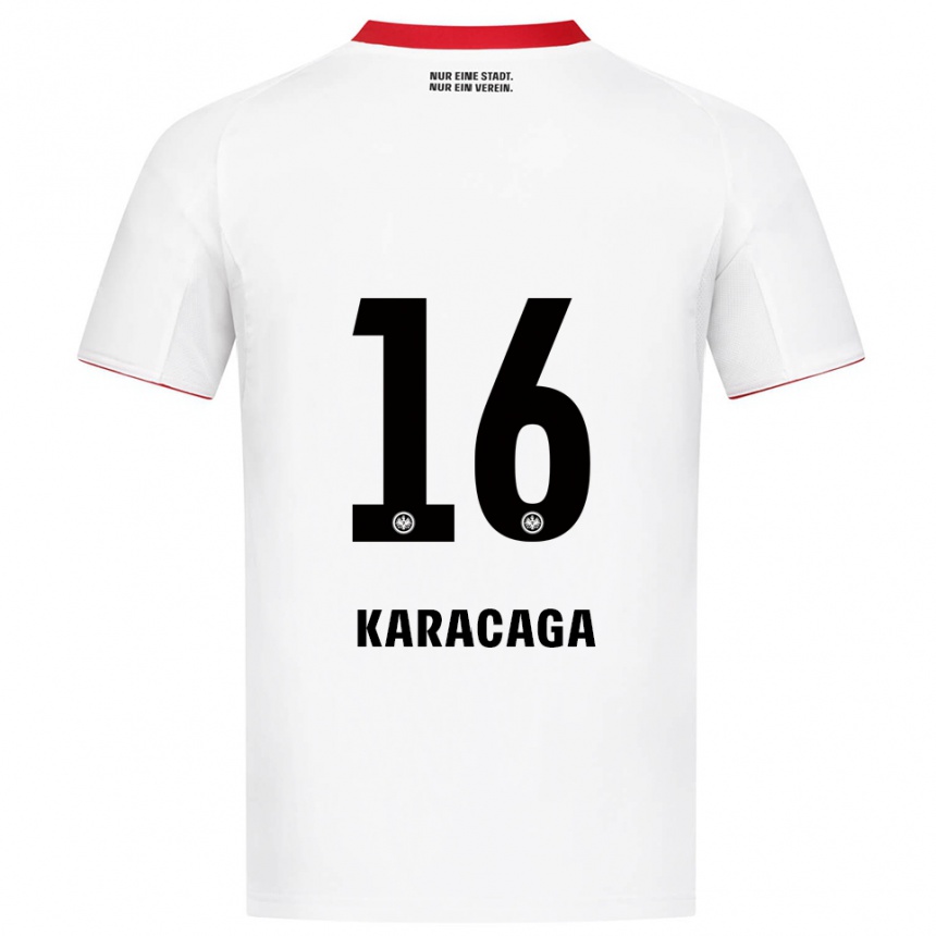 נשים כדורגל טום קראקאגה #16 לבן אדום הרחק ג'רזי 2025/26