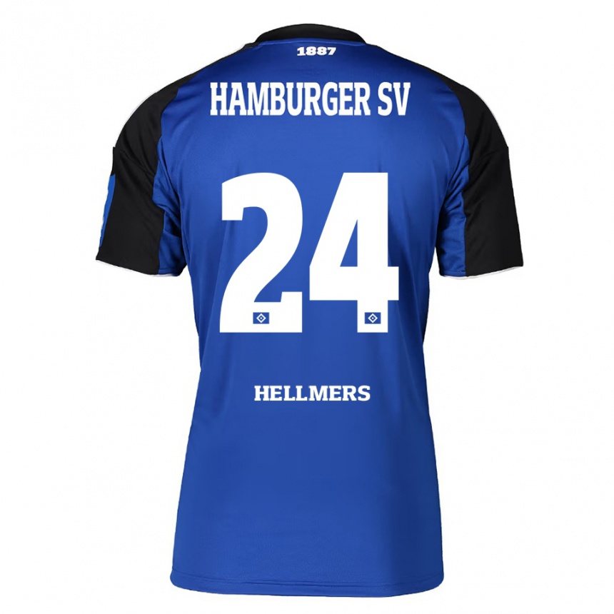 נשים כדורגל מקסימיליאן הלמרס #24 כחול שחור הרחק ג'רזי 2025/26