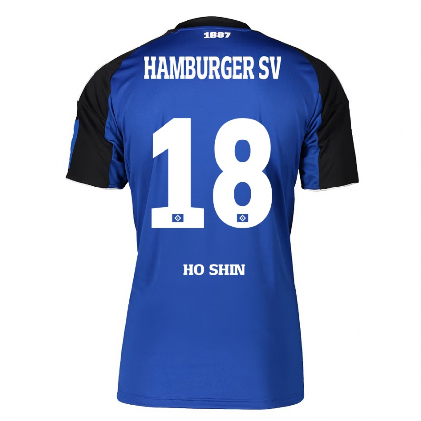 נשים כדורגל Jae Ho Shin #18 כחול שחור הרחק ג'רזי 2025/26