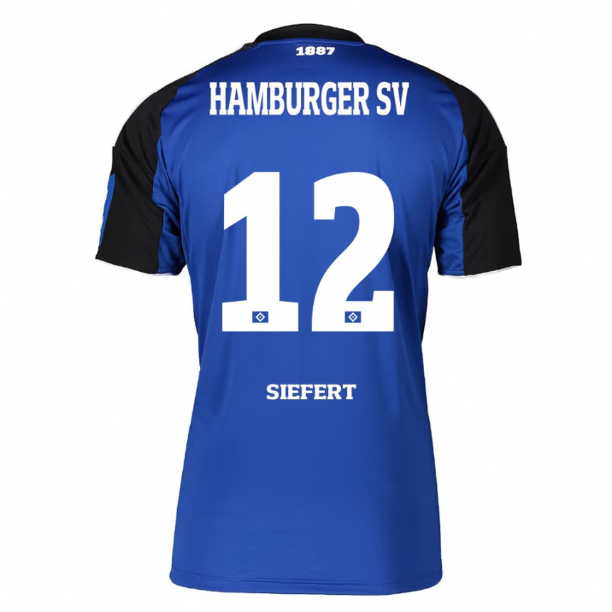 נשים כדורגל Louis Siefert #12 כחול שחור הרחק ג'רזי 2025/26