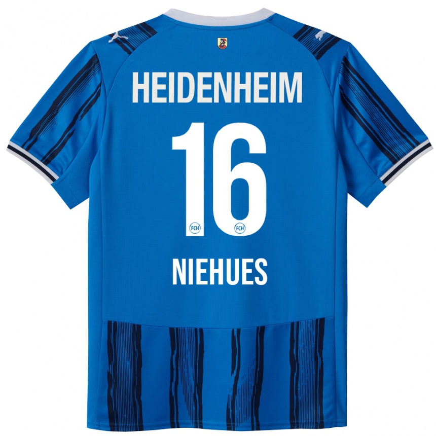 נשים כדורגל יוליאן ניהואס #16 כחול נייבי הרחק ג'רזי 2025/26