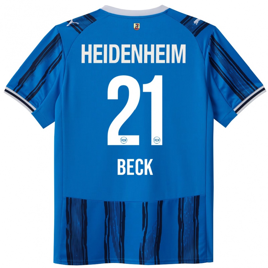 נשים כדורגל Adrian Beck #21 כחול נייבי הרחק ג'רזי 2025/26