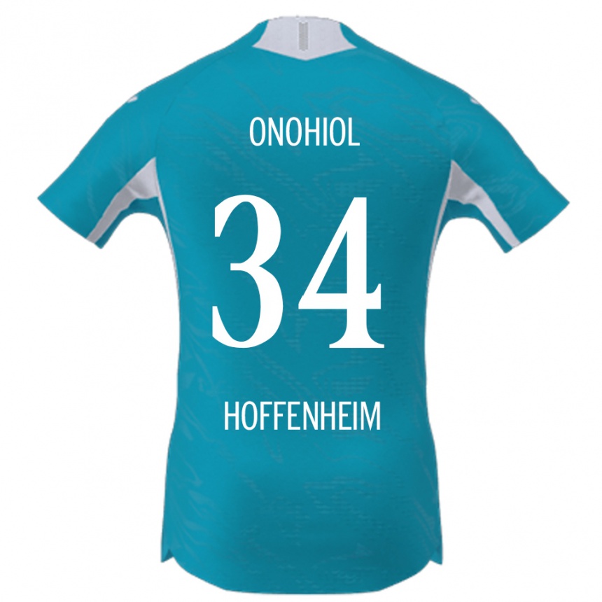 נשים כדורגל Yannick Onohiol #34 תכלת הרחק ג'רזי 2025/26