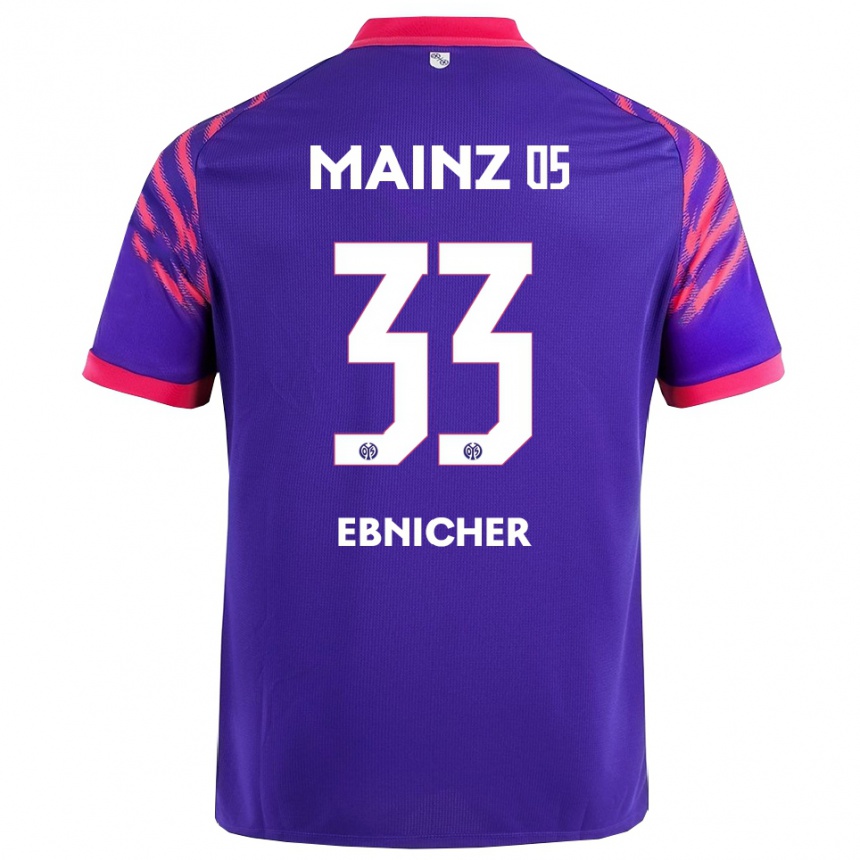 נשים כדורגל Sabine Ebnicher #33 נייבי ורוד הרחק ג'רזי 2025/26