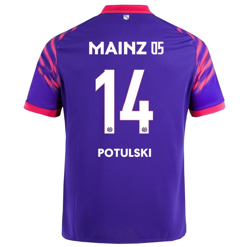 נשים כדורגל קספר פוטולסקי #14 נייבי ורוד הרחק ג'רזי 2025/26