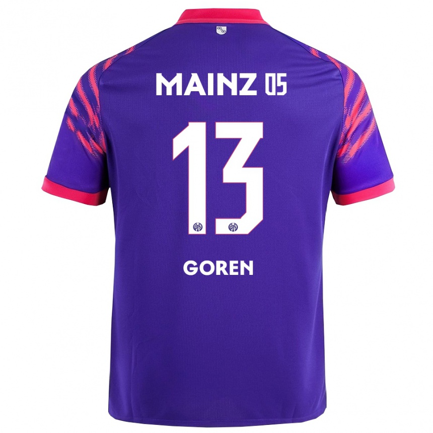 נשים כדורגל Tamar Goren #13 נייבי ורוד הרחק ג'רזי 2025/26