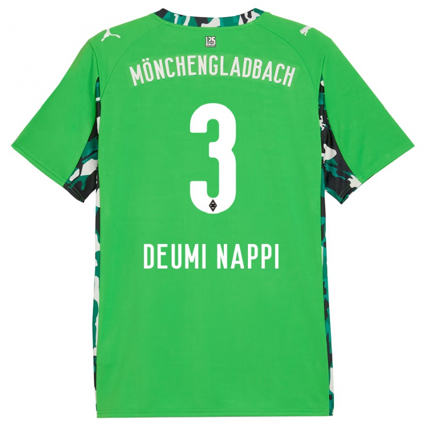 נשים כדורגל דימיטרי דאומי נאפי #3 ירוק שחור הרחק ג'רזי 2025/26