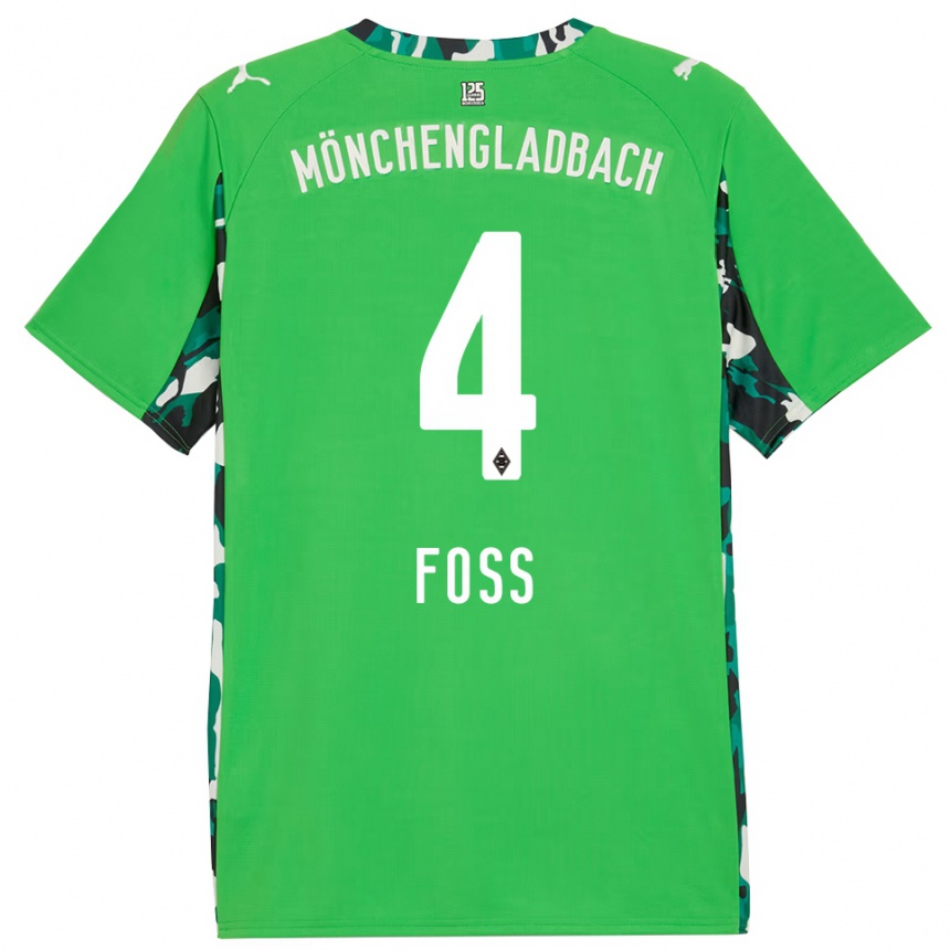 נשים כדורגל ג׳ונת׳ן רולנד פוס #4 ירוק שחור הרחק ג'רזי 2025/26