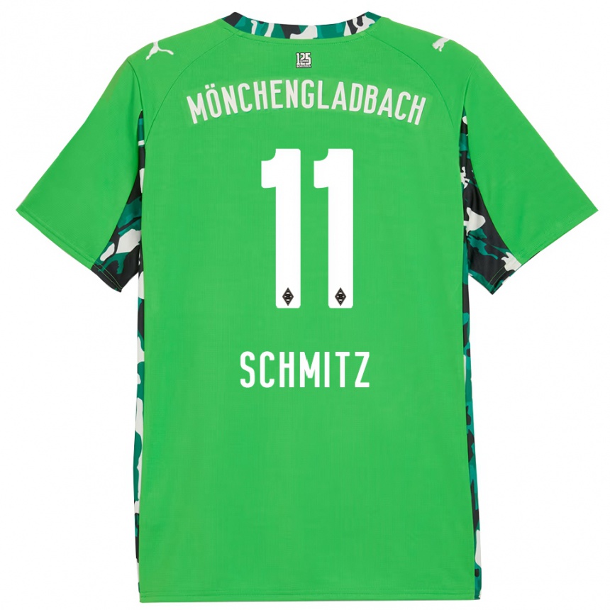 נשים כדורגל Louisa Schmitz #11 ירוק שחור הרחק ג'רזי 2025/26