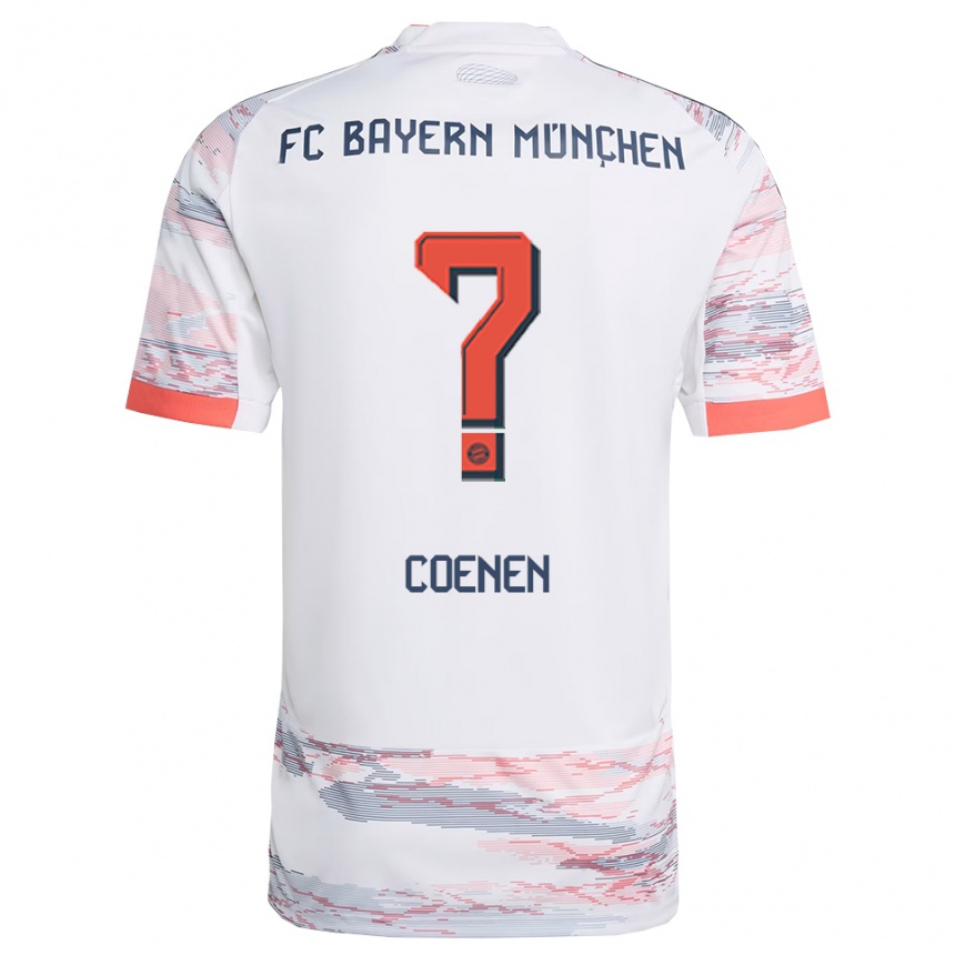 נשים כדורגל Alexander Coenen #0 לבן אפור הרחק ג'רזי 2025/26