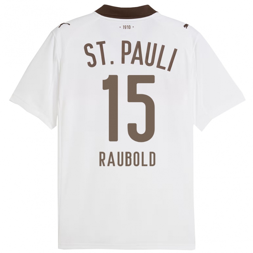 נשים כדורגל ג׳ניס סאשה ראובולד #15 לבן אדום הרחק ג'רזי 2025/26