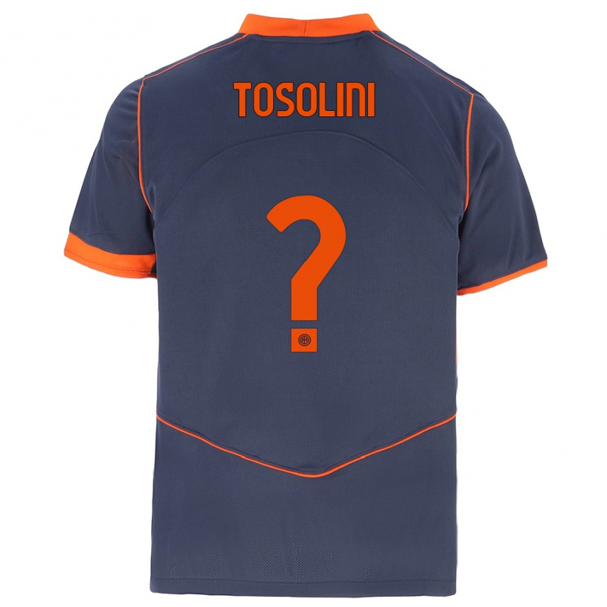 נשים כדורגל Nicolas Tosolini #0 אפור כתום ג'רזי קיט שלישי 2025/26