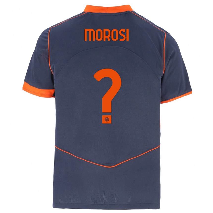 נשים כדורגל Cesare Morosi #0 אפור כתום ג'רזי קיט שלישי 2025/26