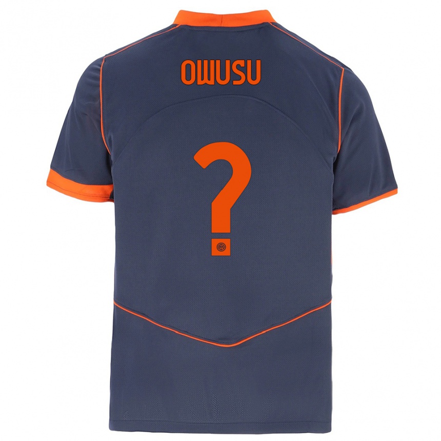 נשים כדורגל Wilberforce Owusu #0 אפור כתום ג'רזי קיט שלישי 2025/26