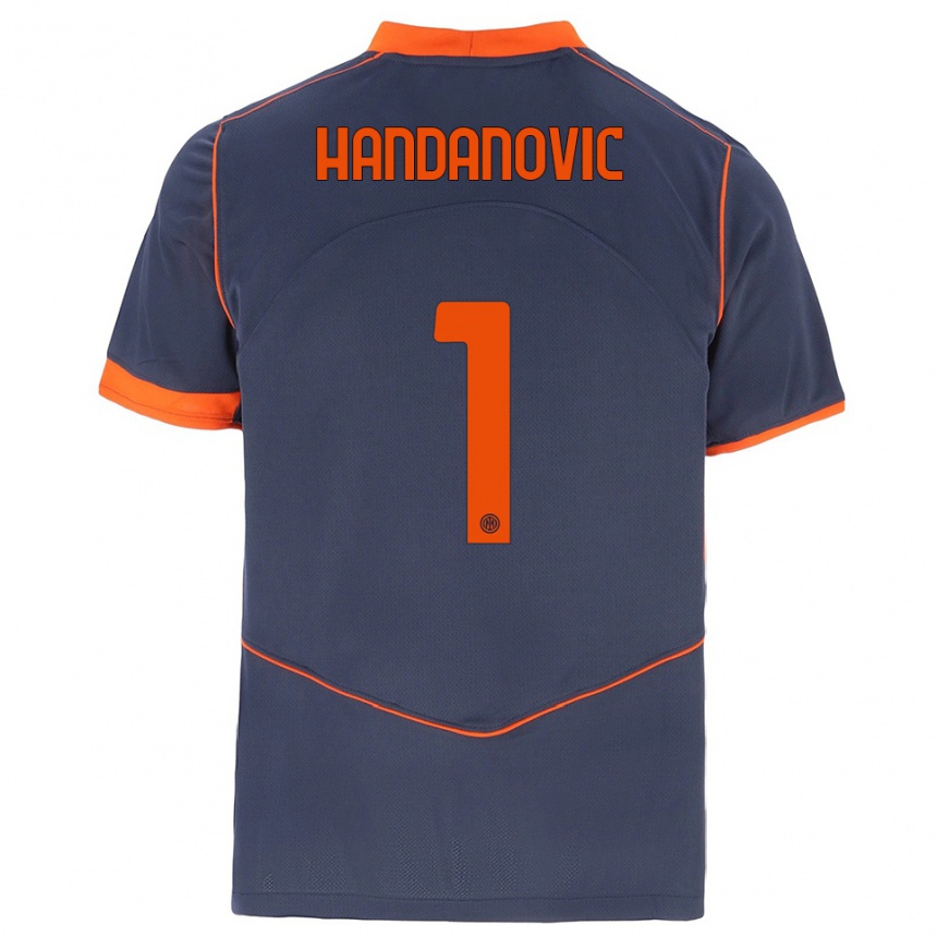 נשים כדורגל סמיר הנדנוביץ' #1 אפור כתום ג'רזי קיט שלישי 2025/26