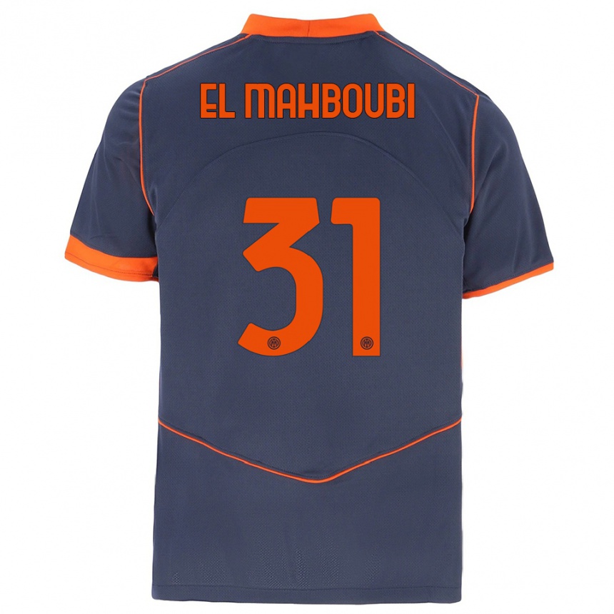 נשים כדורגל Anas El Mahboubi #31 אפור כתום ג'רזי קיט שלישי 2025/26