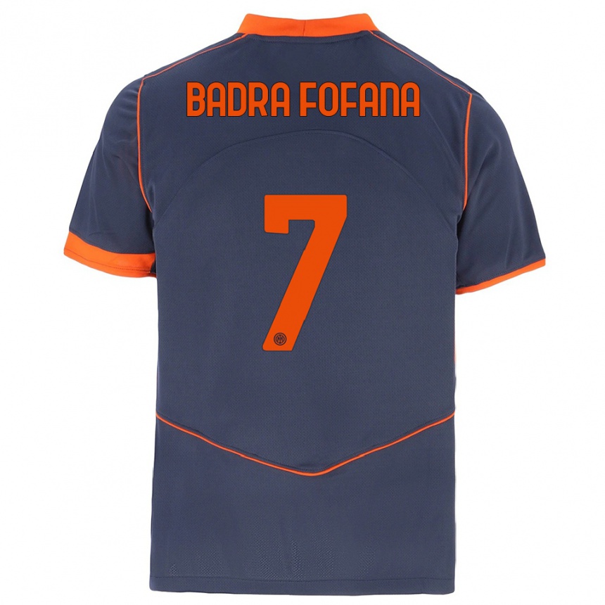 נשים כדורגל אליו בדרה פופאנה #7 אפור כתום ג'רזי קיט שלישי 2025/26