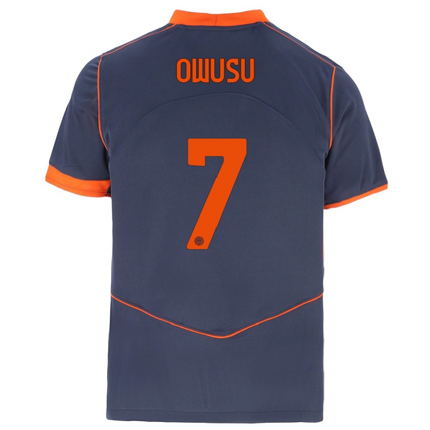 נשים כדורגל חנוך אווסו #7 אפור כתום ג'רזי קיט שלישי 2025/26