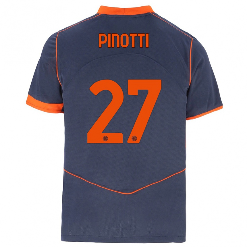 נשים כדורגל Manuel Pinotti #27 אפור כתום ג'רזי קיט שלישי 2025/26