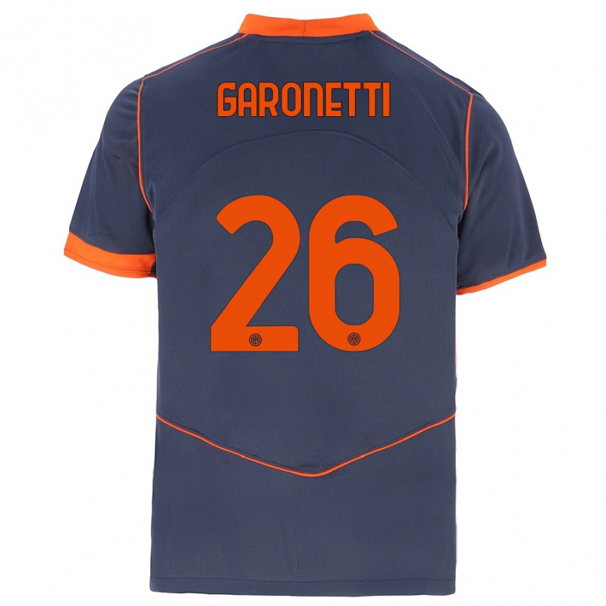 נשים כדורגל Gabriele Garonetti #26 אפור כתום ג'רזי קיט שלישי 2025/26