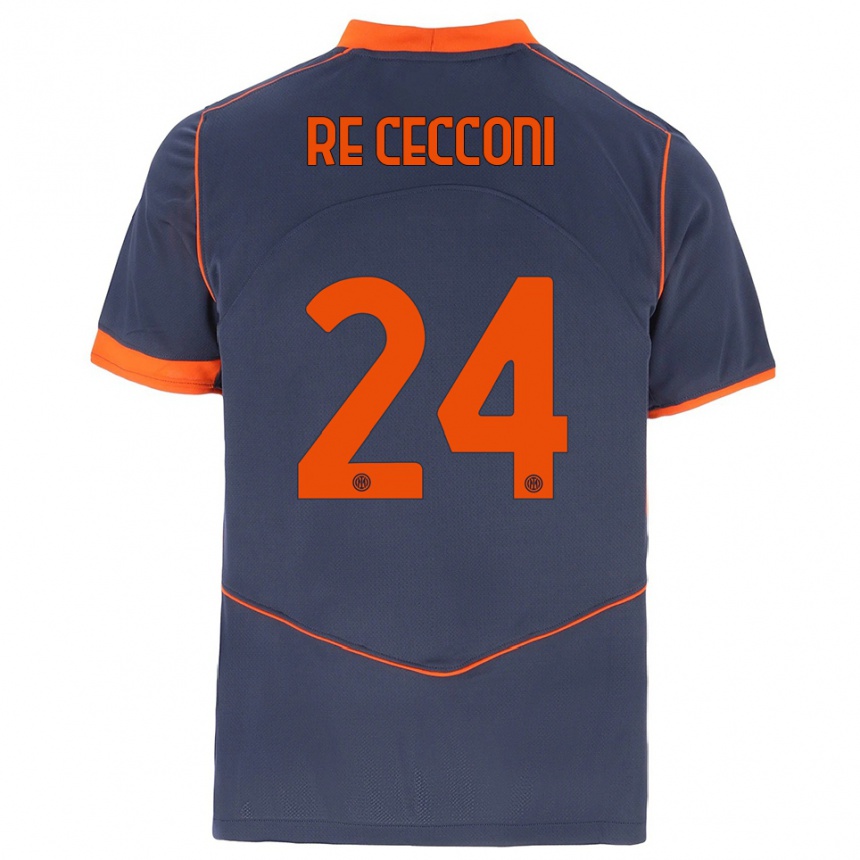 נשים כדורגל גבריאל רה צ׳קוני #24 אפור כתום ג'רזי קיט שלישי 2025/26