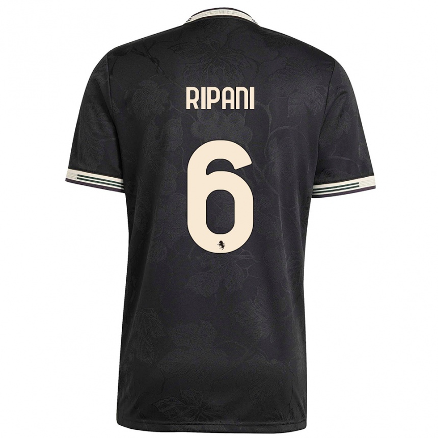 נשים כדורגל דייגו ריפאני #6 שחור לבן ירוק ג'רזי קיט שלישי 2025/26