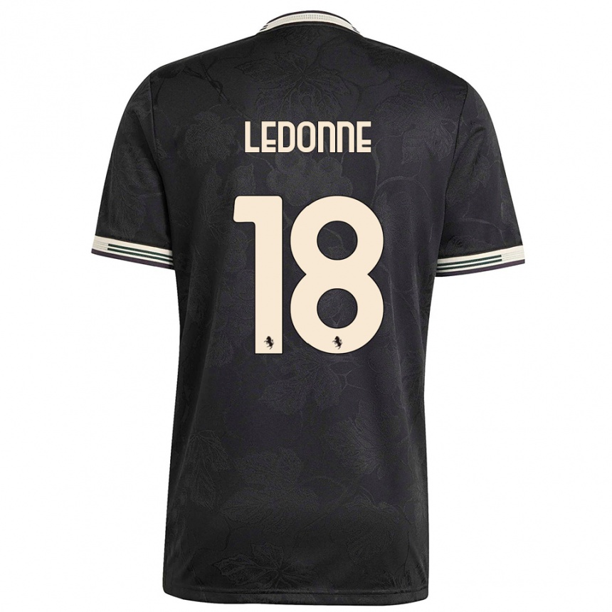 נשים כדורגל ניקולו לדון #18 שחור לבן ירוק ג'רזי קיט שלישי 2025/26