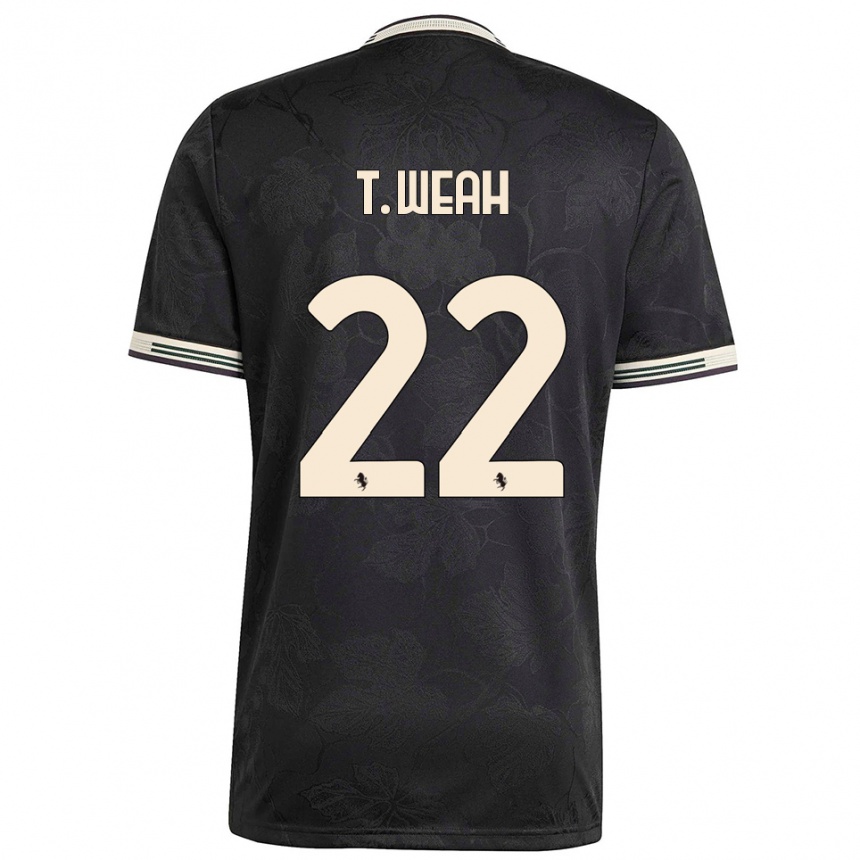 נשים כדורגל טימותי וואה #22 שחור לבן ירוק ג'רזי קיט שלישי 2025/26