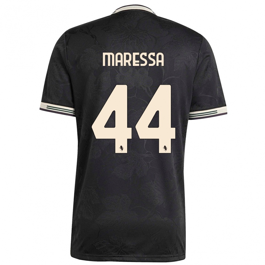 נשים כדורגל טומאסו מארסה #44 שחור לבן ירוק ג'רזי קיט שלישי 2025/26