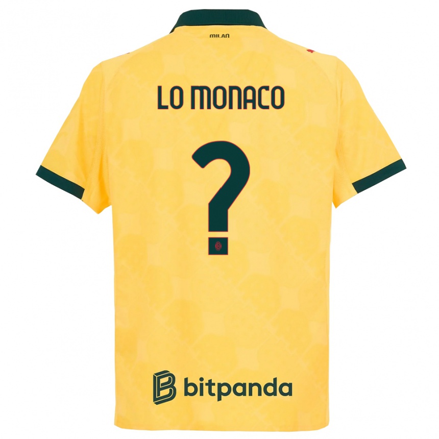 נשים כדורגל Kevin Lo Monaco #0 צהוב שחור ג'רזי קיט שלישי 2025/26