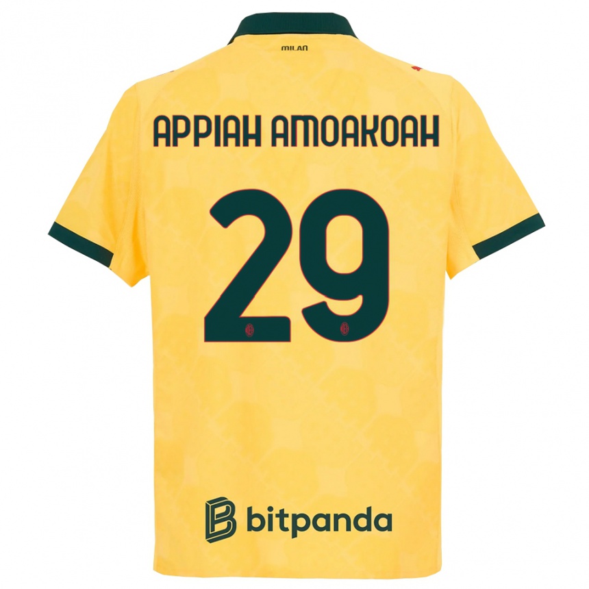 נשים כדורגל Karen Appiah Amoakoah #29 צהוב שחור ג'רזי קיט שלישי 2025/26