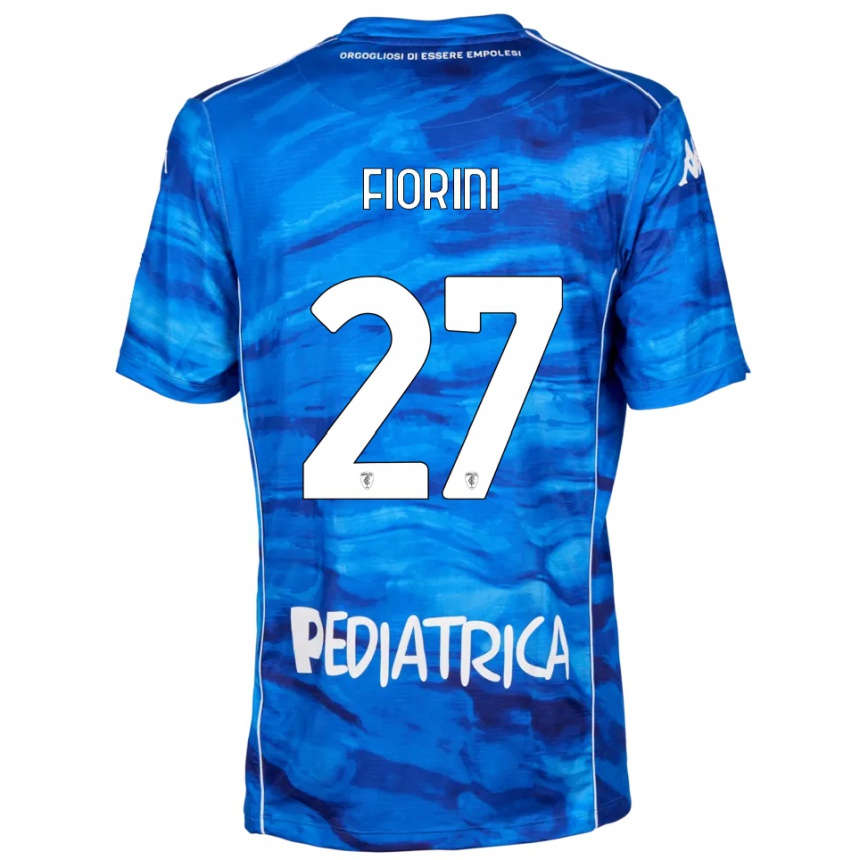 ילדים כדורגל Pietro Fiorini #27 כחול לבן ג'רזי ביתית 2025/26