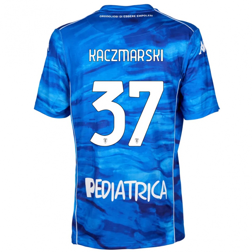 ילדים כדורגל איווו קצ'מרסקי #37 כחול לבן ג'רזי ביתית 2025/26