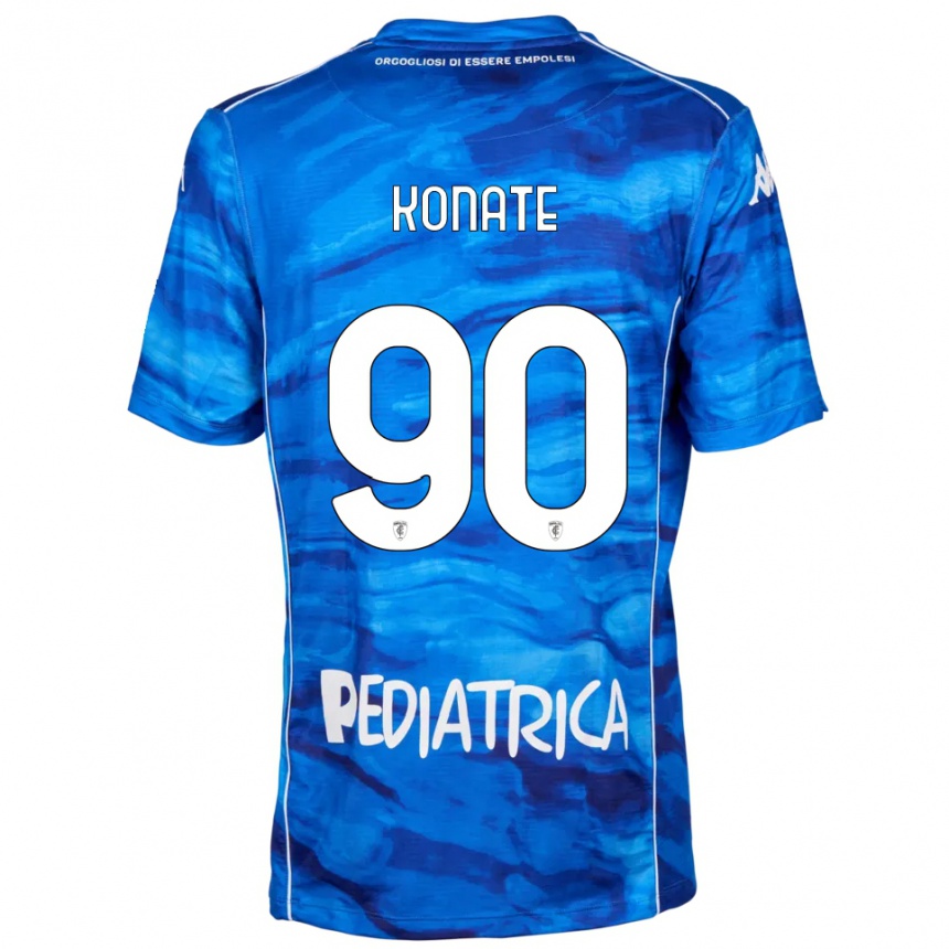 ילדים כדורגל איסמאל קונאטה #90 כחול לבן ג'רזי ביתית 2025/26