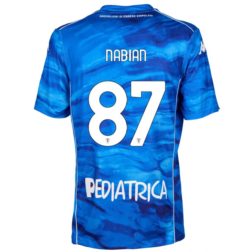 ילדים כדורגל Herculano Nabian #87 כחול לבן ג'רזי ביתית 2025/26