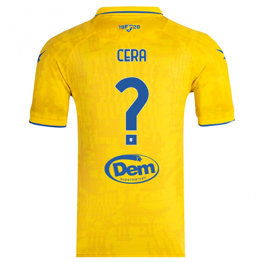 ילדים כדורגל Luigi Cera #0 צהוב כחול ג'רזי ביתית 2025/26