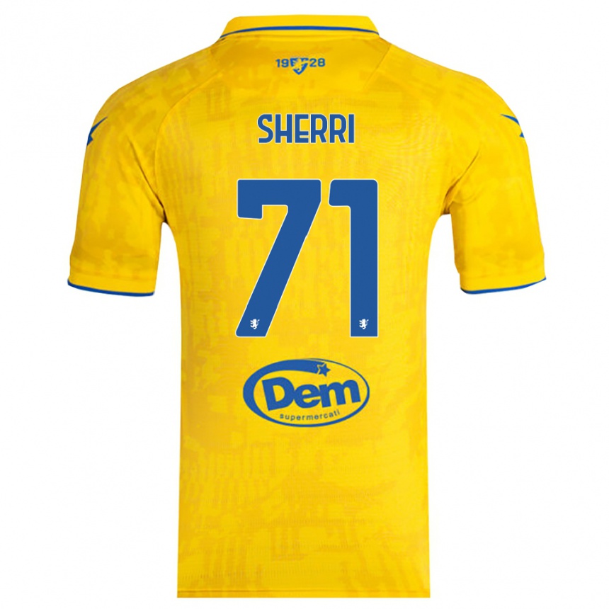 ילדים כדורגל אלן שרי #71 צהוב כחול ג'רזי ביתית 2025/26