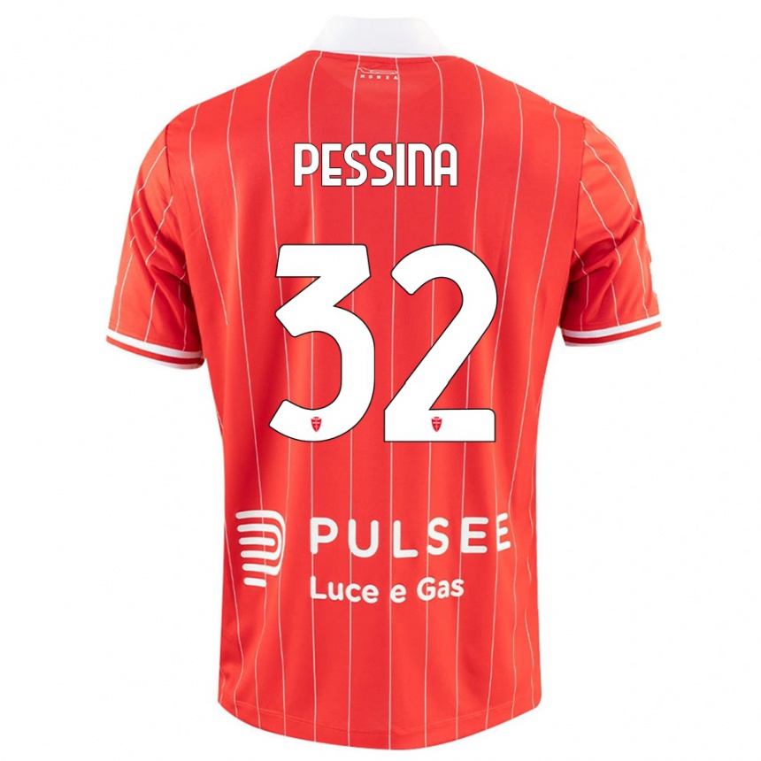 ילדים כדורגל מתאו פסינה #32 אדום לבן ג'רזי ביתית 2025/26