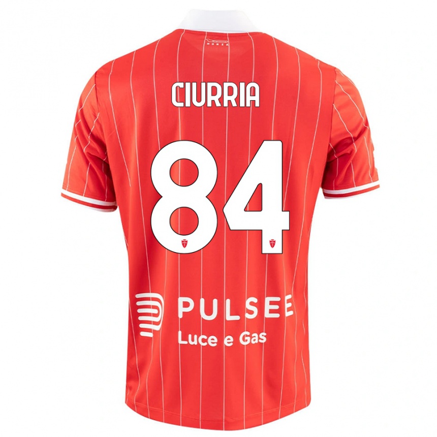 ילדים כדורגל Patrick Ciurria #84 אדום לבן ג'רזי ביתית 2025/26