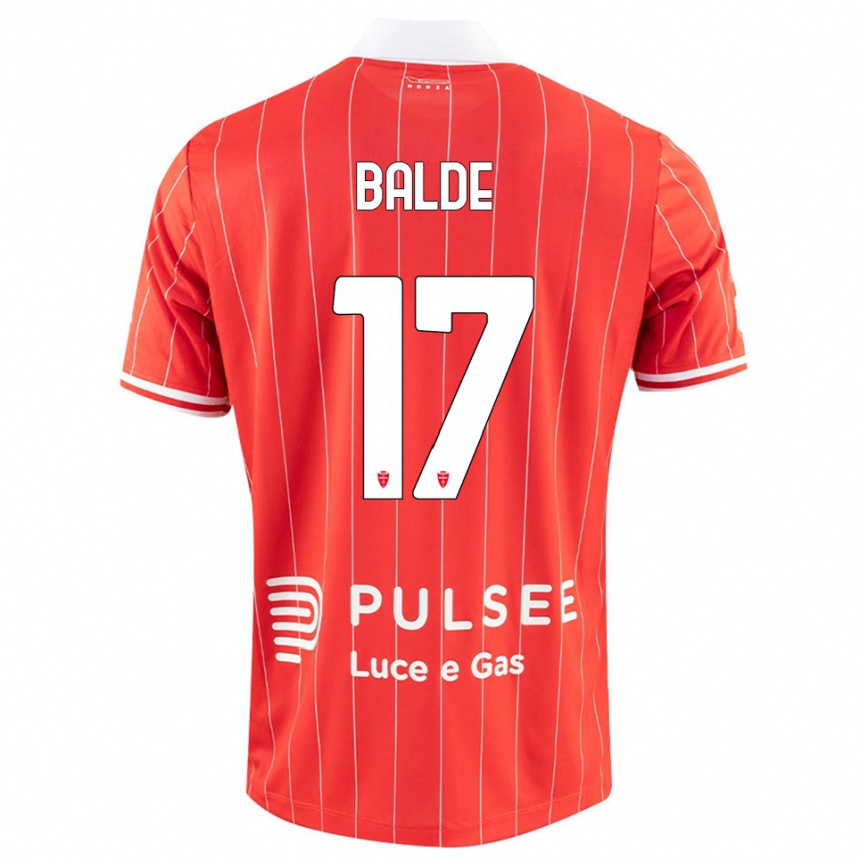 ילדים כדורגל קייטה באלדה #17 אדום לבן ג'רזי ביתית 2025/26