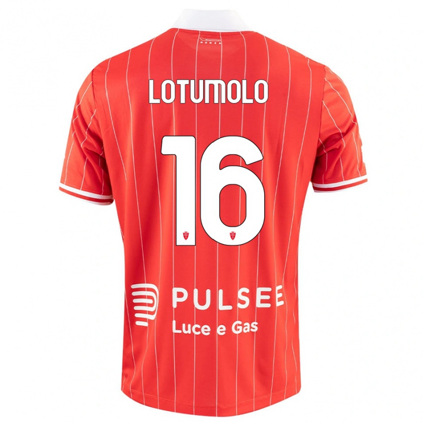 ילדים כדורגל Matteo Lotumolo #16 אדום לבן ג'רזי ביתית 2025/26