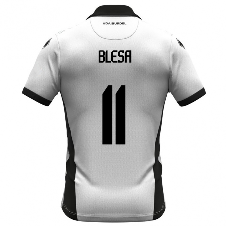 ילדים כדורגל Jalen Blesa #11 לבן שחור כתום ג'רזי ביתית 2025/26