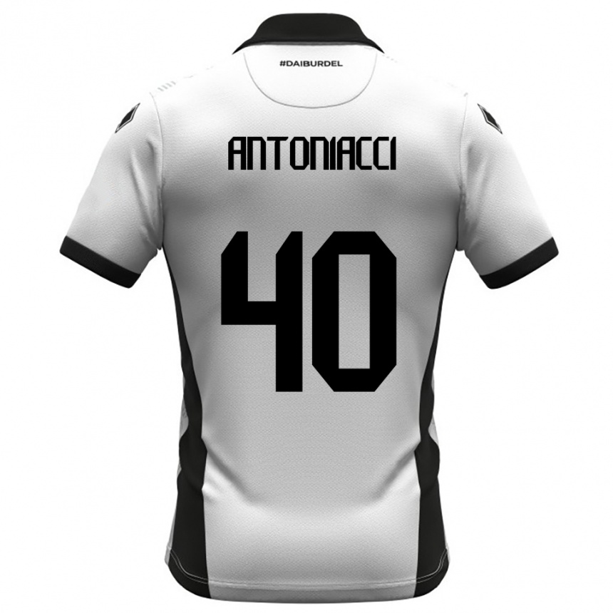 ילדים כדורגל אליה בריסקו #40 לבן שחור כתום ג'רזי ביתית 2025/26