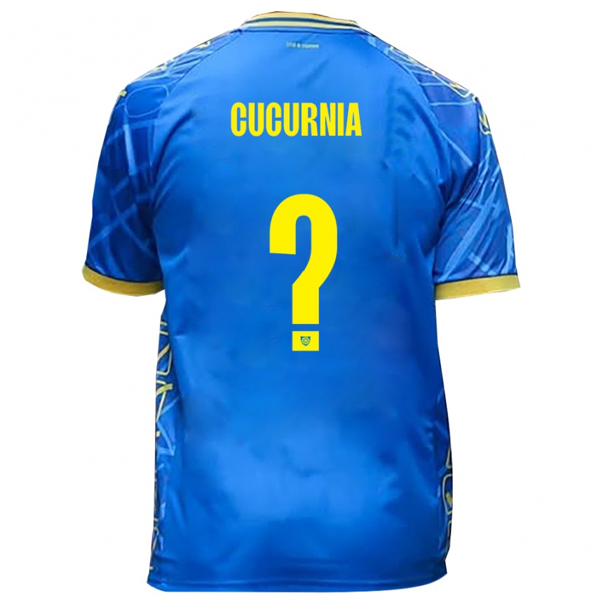 ילדים כדורגל Alessandro Cucurnia #0 כחול שמיים צהוב ג'רזי ביתית 2025/26