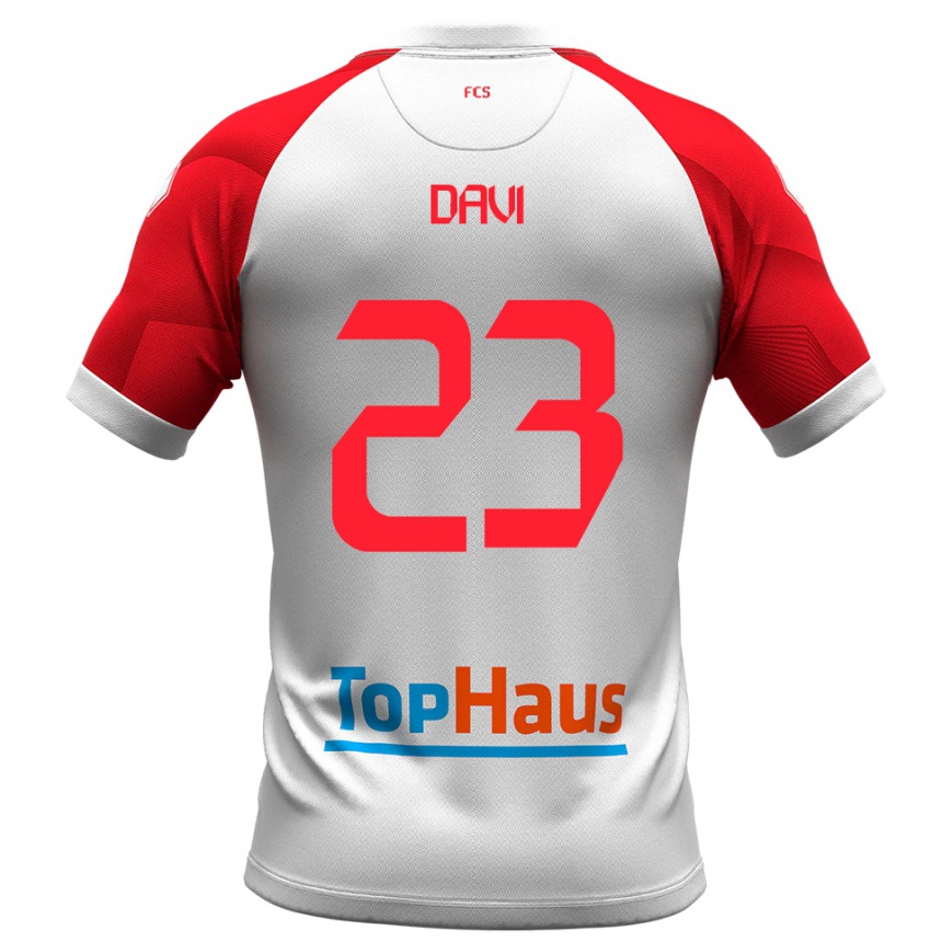 ילדים כדורגל פדריקו דייבי #23 לבן אדום ג'רזי ביתית 2025/26