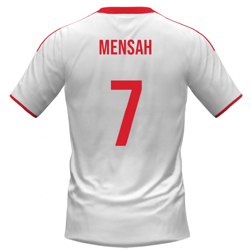 ילדים כדורגל דייוויס מנסה #7 לבן אדום ג'רזי ביתית 2025/26